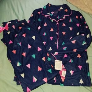 Girls 2 Piece Flannel Pajama Set